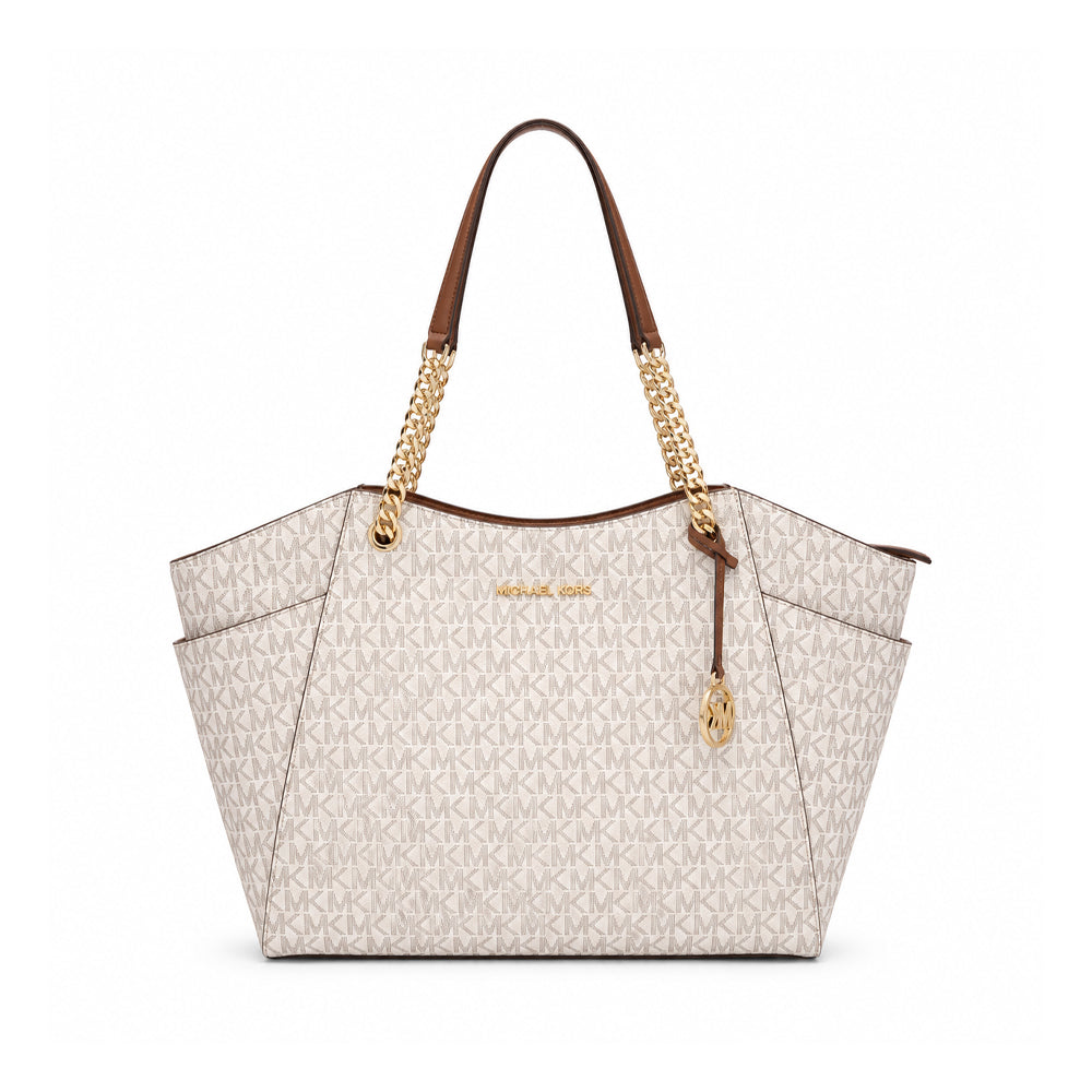 MK JET SET TRAVEL LG CHAIN SH TOTE35S4GTVT3B VANILLA SIG (I Default Title - MamasJan Ladies Shoes & Bags