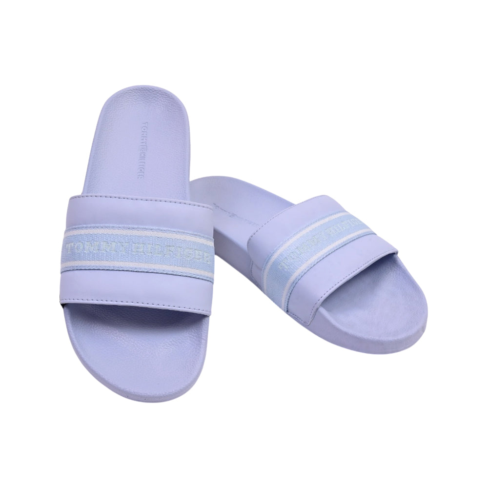 TH WOMEN SLIDE XW 07565-401 BLU 9 (IR) Default Title - MamasJan Tommy Hilfiger