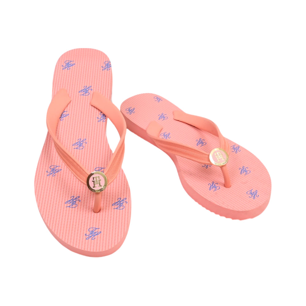 TH WOMEN FLIP FLOP ROHRIE15-Z ORNG 8 (IR) Default Title - MamasJan Tommy Hilfiger