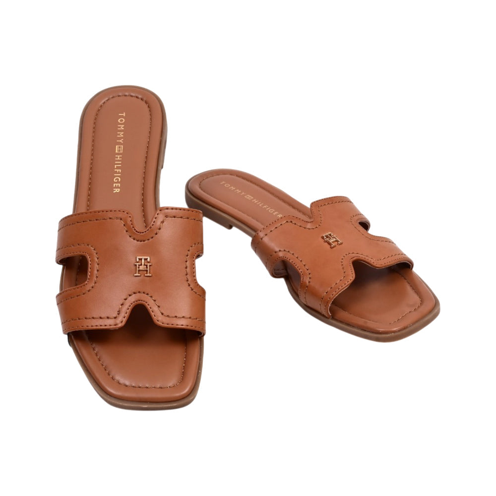 TH WOMEN SLIPPER PIENNA-Z BRN 6 (IR) Default Title - MamasJan Tommy Hilfiger