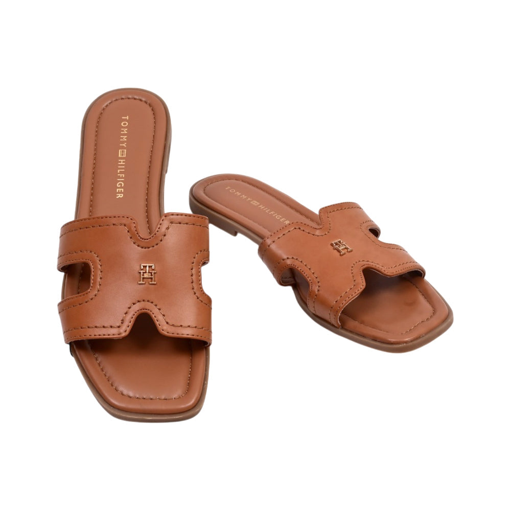 TH WOMEN SLIPPER PIENNA-Z BRN 7 (IR) Default Title - MamasJan Tommy Hilfiger