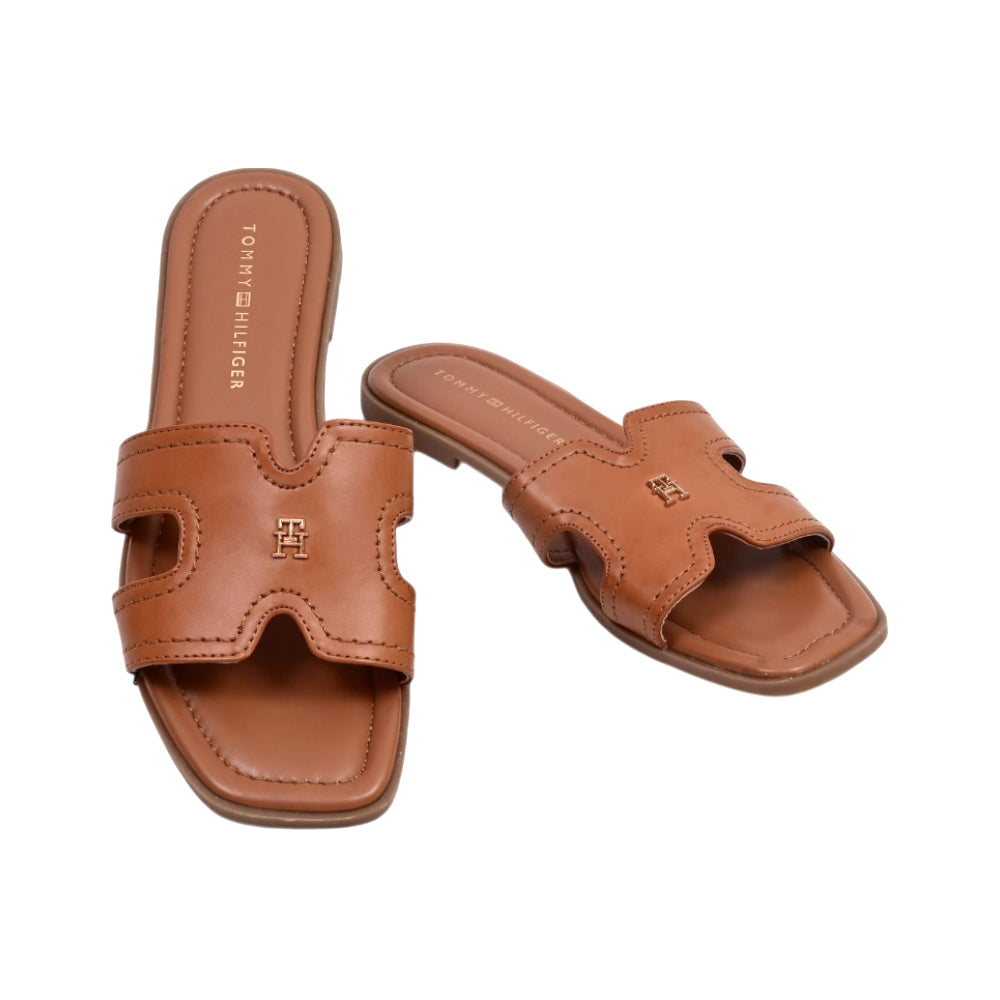 TH WOMEN SLIPPER PIENNA-Z BRN 8 (IR) Default Title - MamasJan Tommy Hilfiger