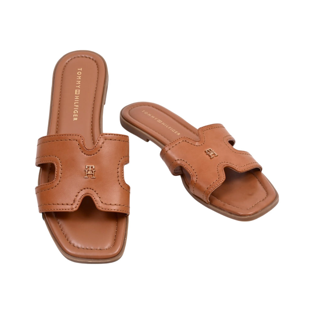 TH WOMEN SLIPPER PIENNA-Z BRN 9 (IR) Default Title - MamasJan Tommy Hilfiger