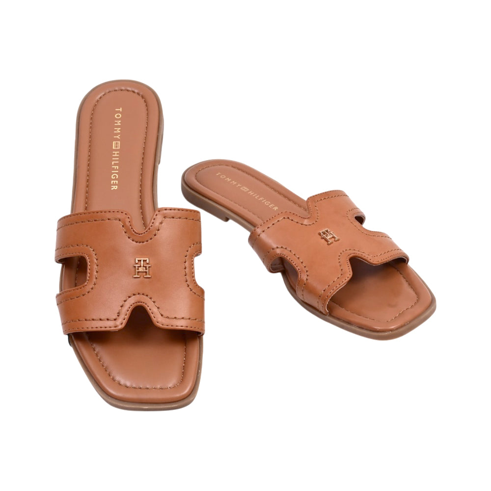 TH WOMEN SLIPPER PIENNA-Z BRN 10 (IR) Default Title - MamasJan Tommy Hilfiger