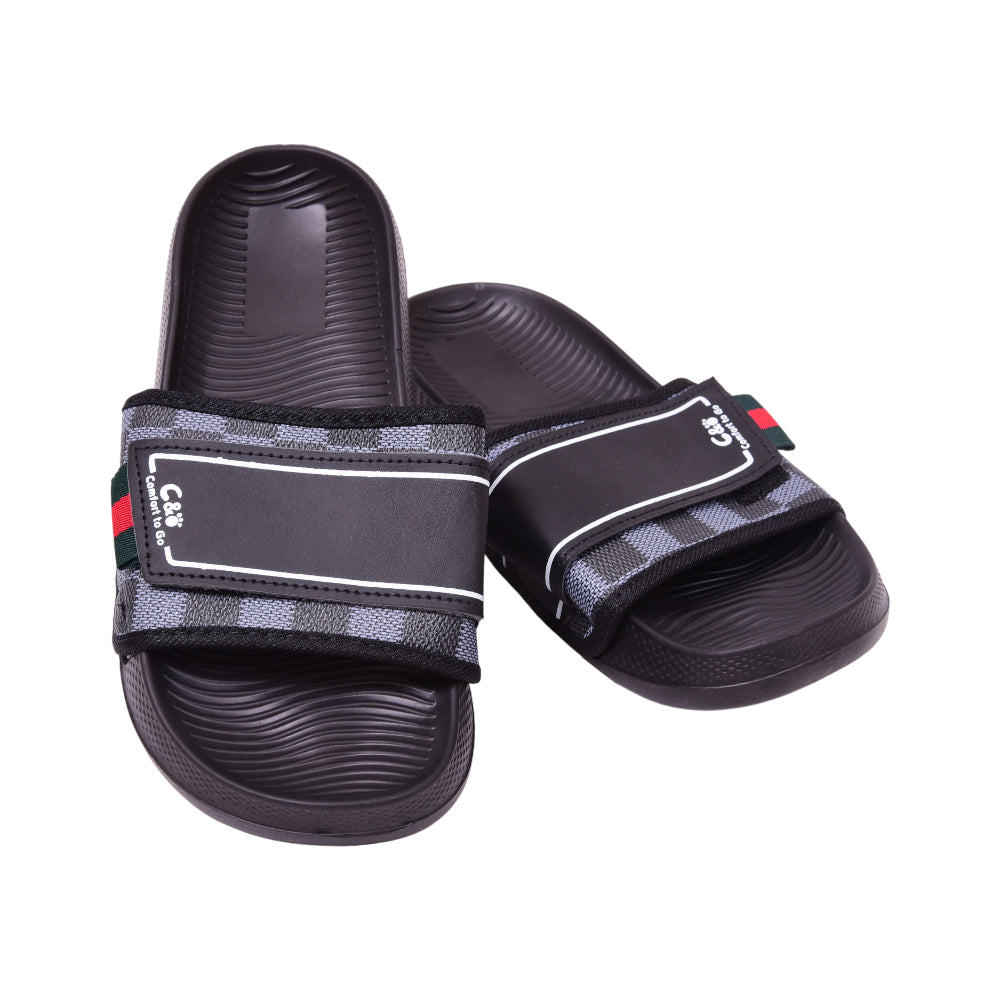 BOYS SLIPPER IR 36 BLACK 2517-102 36-41 Default Title - MamasJan KidsWear