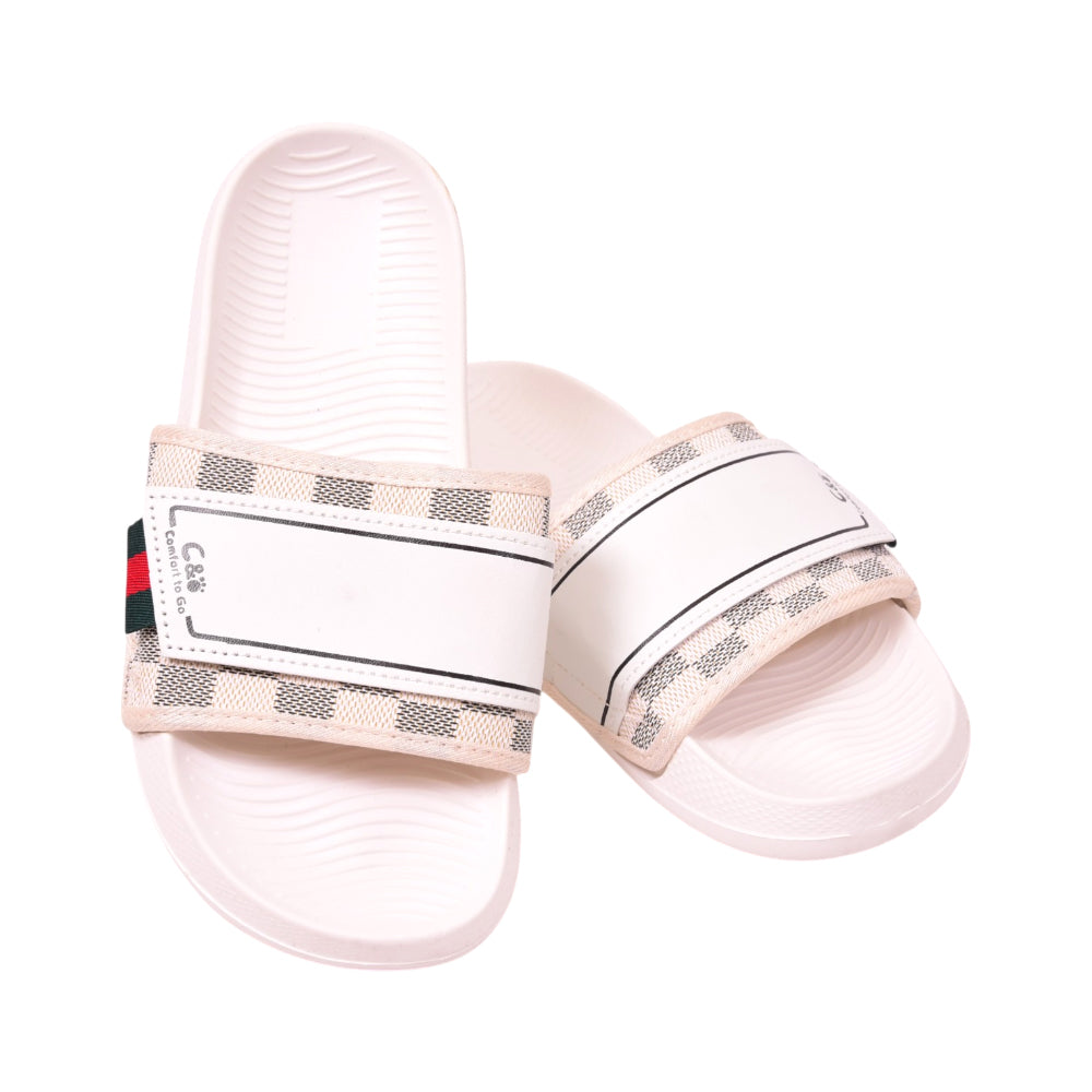 BOYS SLIPPER IR 37 WHITE 2517-102 36-41 Default Title - MamasJan KidsWear