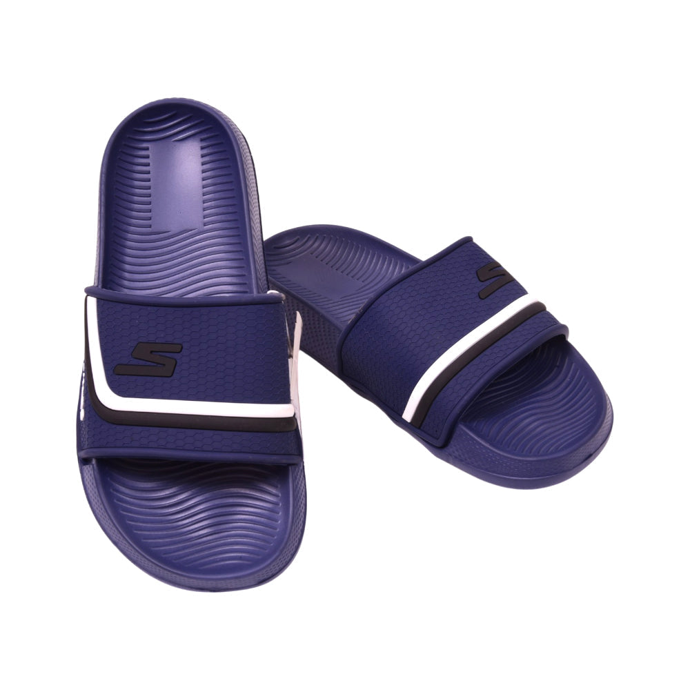 BOYS SLIPPER IR 37 NAVY 2517-55 36-41 Default Title - MamasJan KidsWear