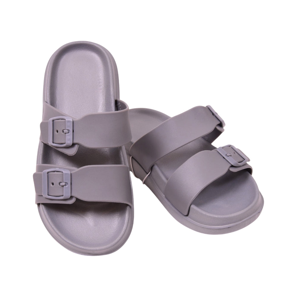 LADIES SLIPPER IR 38 GRAY E-372-2 36-41 Default Title - MamasJan KidsWear