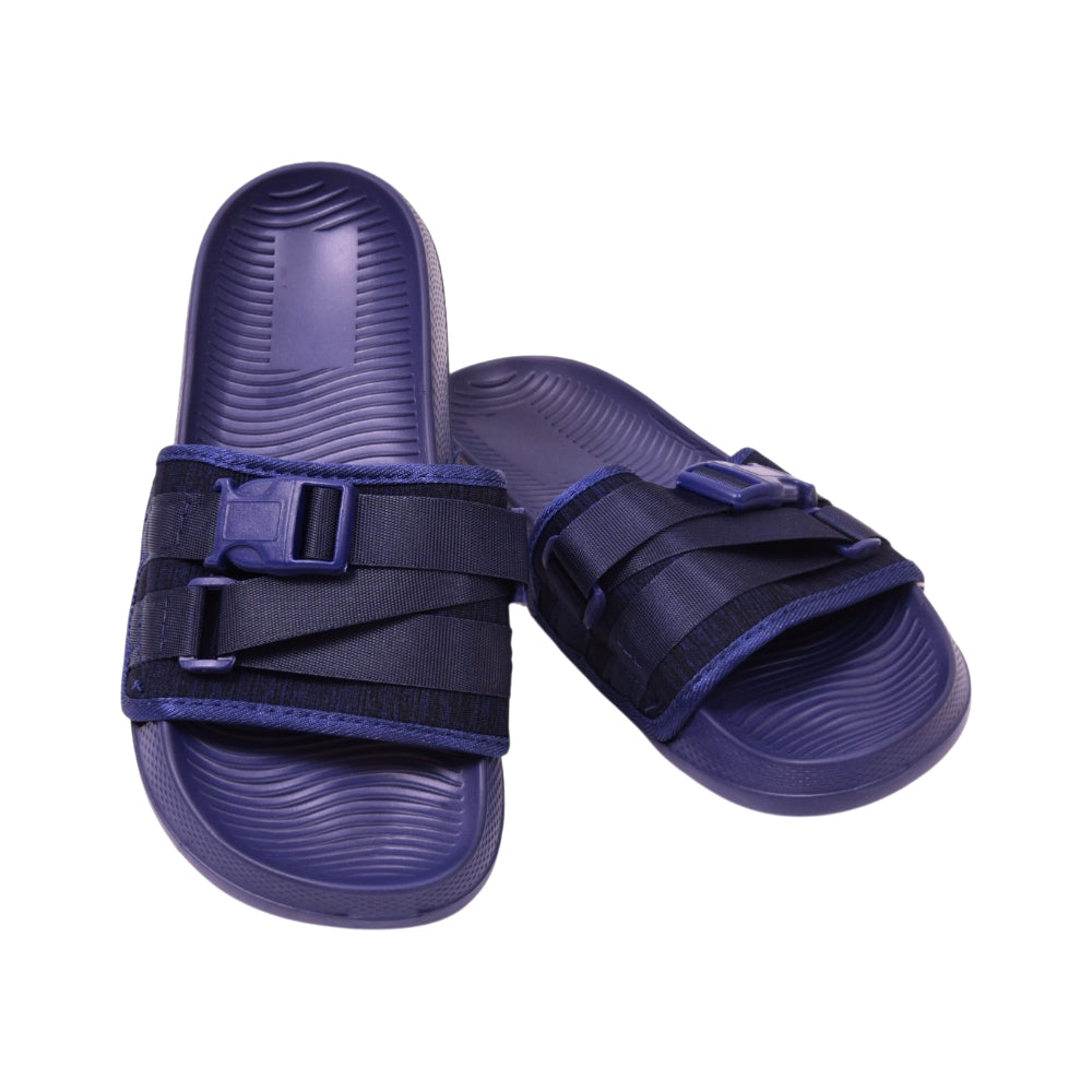 BOYS SLIPPER IR 37 NAVY 2517-83 36-41 Default Title - MamasJan KidsWear