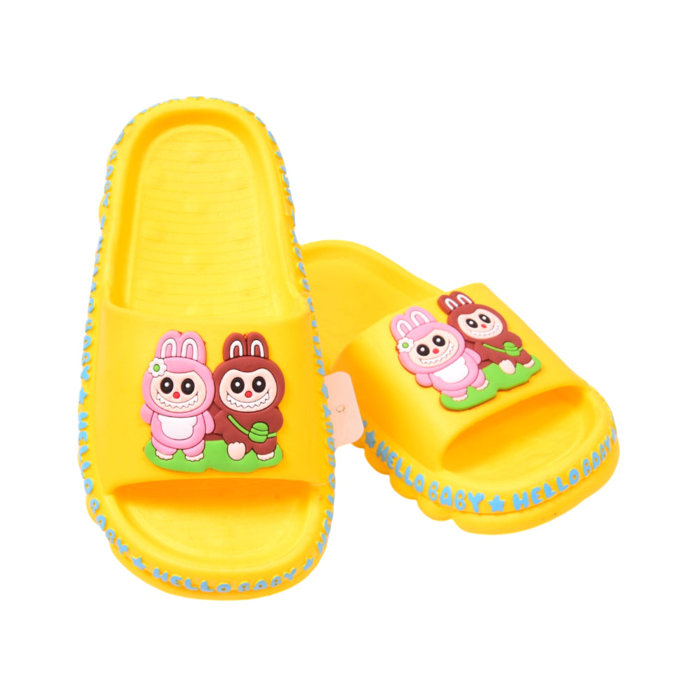 GIRLS SLIPPER IR 32-33 YELLOW SX-222-5 30-35 Default Title - MamasJan KidsWear