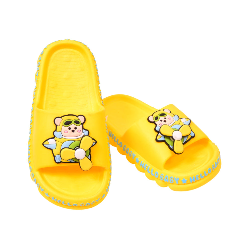 GIRLS SLIPPER IR 32-33 YELLOW SX-222-6 30-35 Default Title - MamasJan KidsWear
