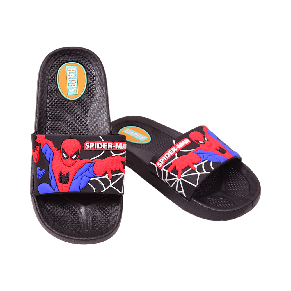 BOYS SLIPPER IR 35 BLACK SX-B08-43 31-35 Default Title - MamasJan KidsWear