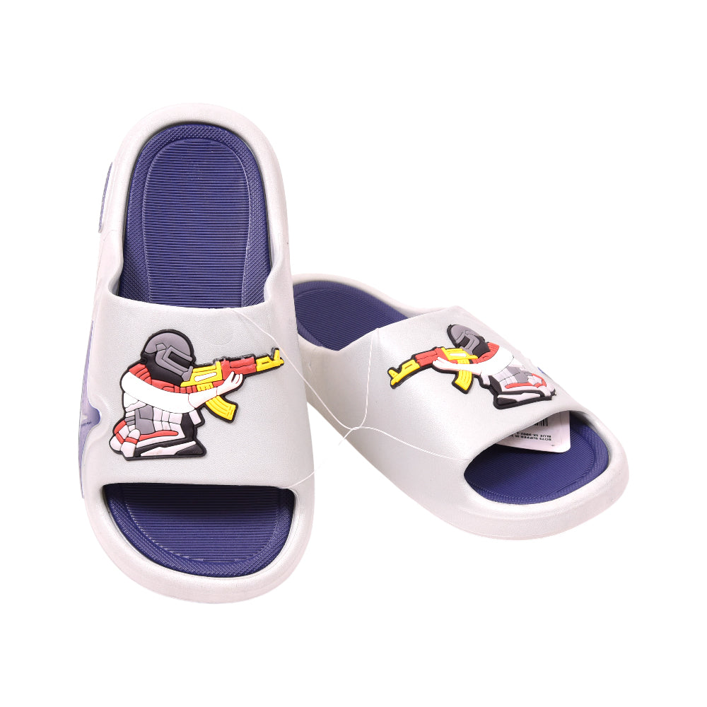 BOYS SLIPPER IR 34-35 LIGHT BLUE SX-9992-1 30-35 Default Title - MamasJan KidsWear