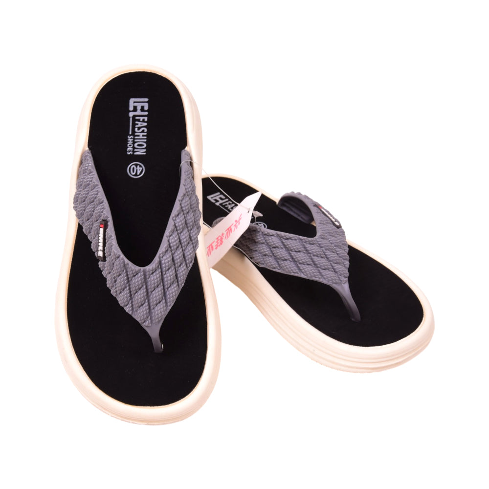 MEN FLIPFLOP IR 40 GRAY BLACK SX-8129-4 40-44 Default Title - MamasJan KidsWear