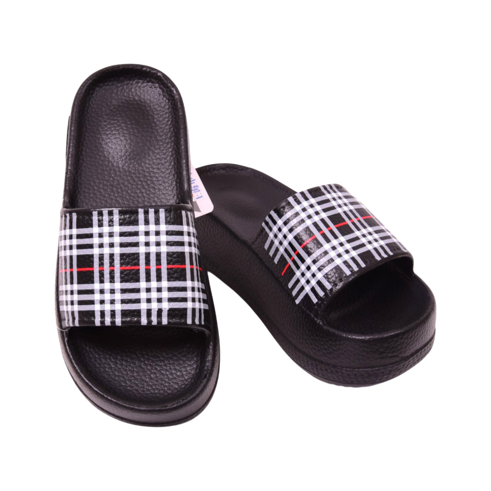 LADIES SLIPPER IR 38-39 BLACK B-8811-7 36-41 EVA Default Title - MamasJan KidsWear