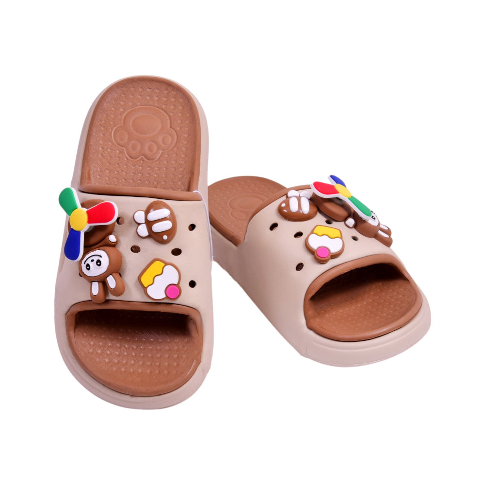 BOYS SLIPPER IR 34-35 BEIGE 3818-1M 30-35 EVA Default Title - MamasJan KidsWear
