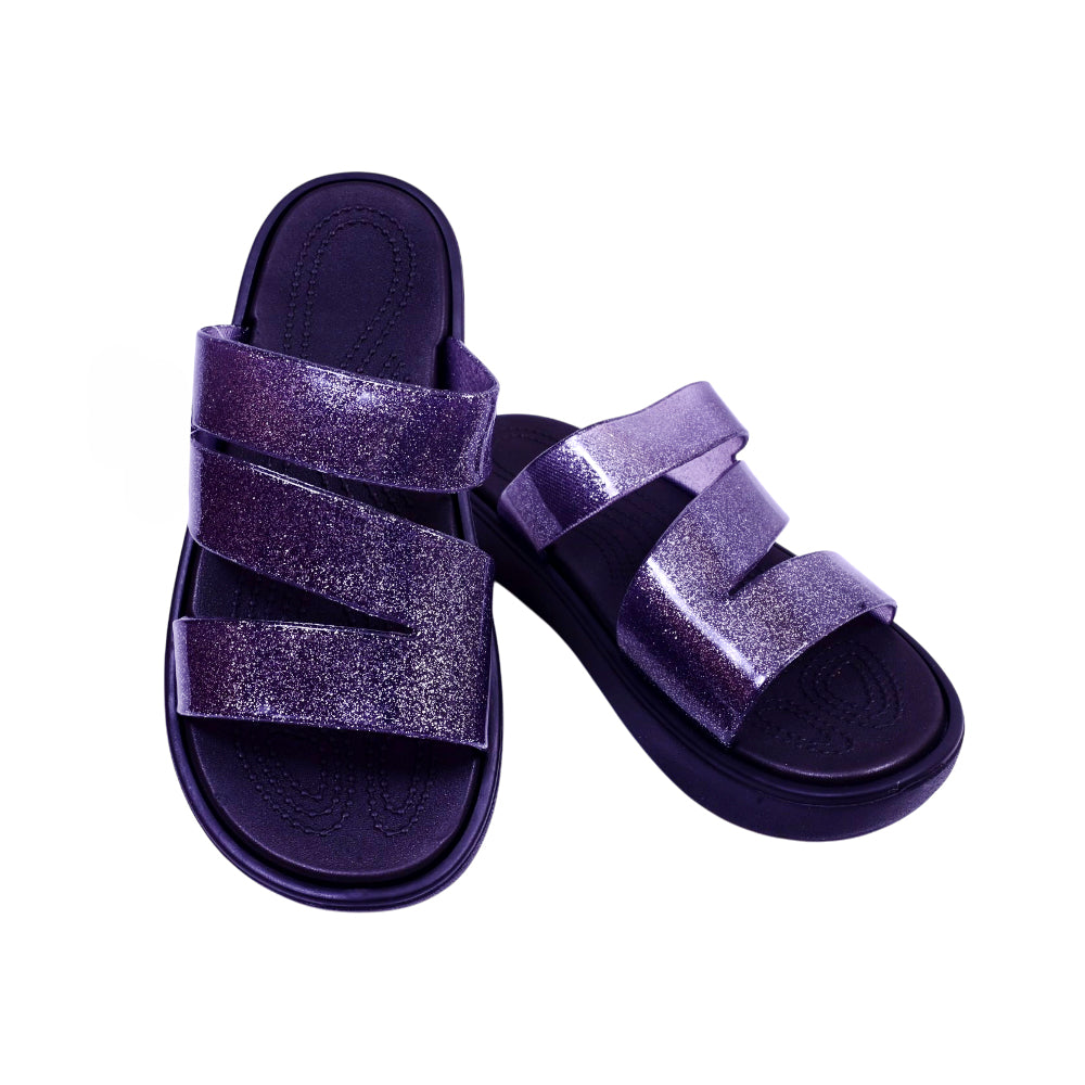 LADIES SLIPPER FANCY IR-26 SIZE 38 BLACK 8203-1 36-41 PVC Default Title - MamasJan KidsWear