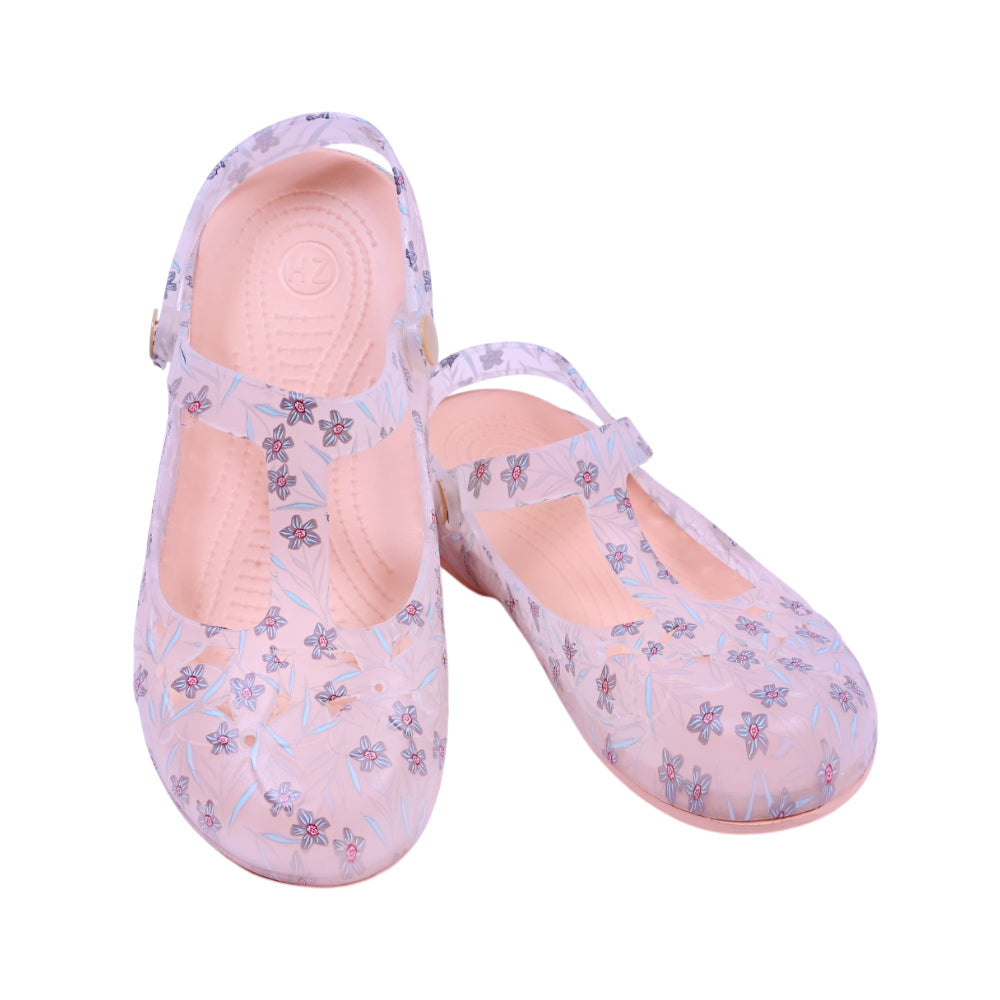 LADIES CROCS FANCY IR-26 SIZE 37 PINK GREY 8018C-5 37-42 EVA Default Title - MamasJan KidsWear