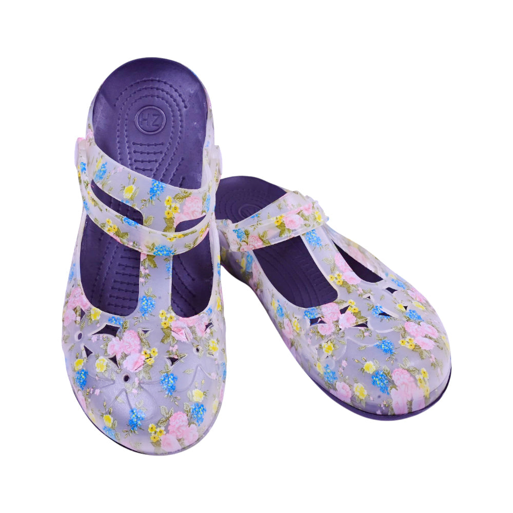 LADIES CROCS FANCY IR-26 SIZE 39 GREY YELLOW 8018C-7 37-42 E Default Title - MamasJan KidsWear