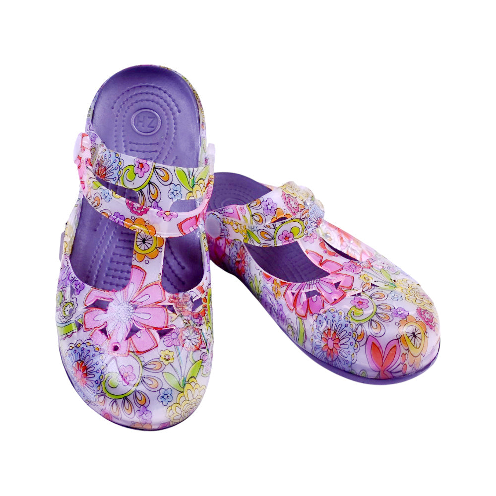 LADIES CROCS FANCY IR-26 SIZE 38 GREY GREEN 8018C-8 37-42 EV Default Title - MamasJan KidsWear