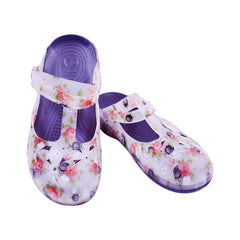 LADIES CROCS FANCY IR-26 SIZE 37 GREY RED 8018C-9 37-42 EVA- Default Title - MamasJan KidsWear
