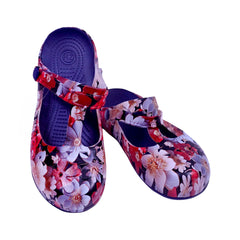 LADIES CROCS FANCY IR-26 SIZE 39 NAVY RED 8018C-11 37-42 EVA Default Title - MamasJan KidsWear