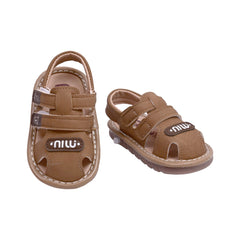 BOYS SANDAL SIZE 18 BROWN 692 17-21 W-G Default Title - MamasJan Boys Shoes & Slippers
