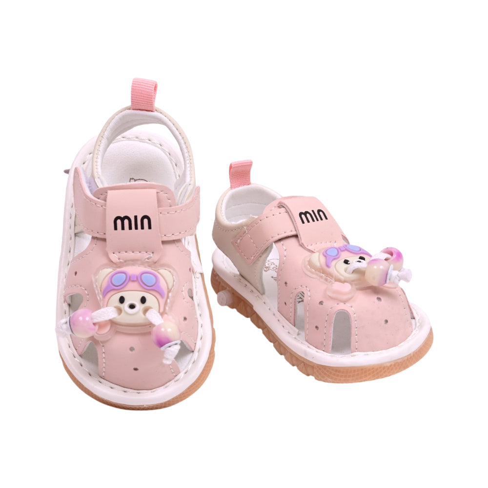 GIRLS SANDAL SIZE 18 PINK 610 17-21 W-G Default Title - MamasJan Boys Shoes & Slippers