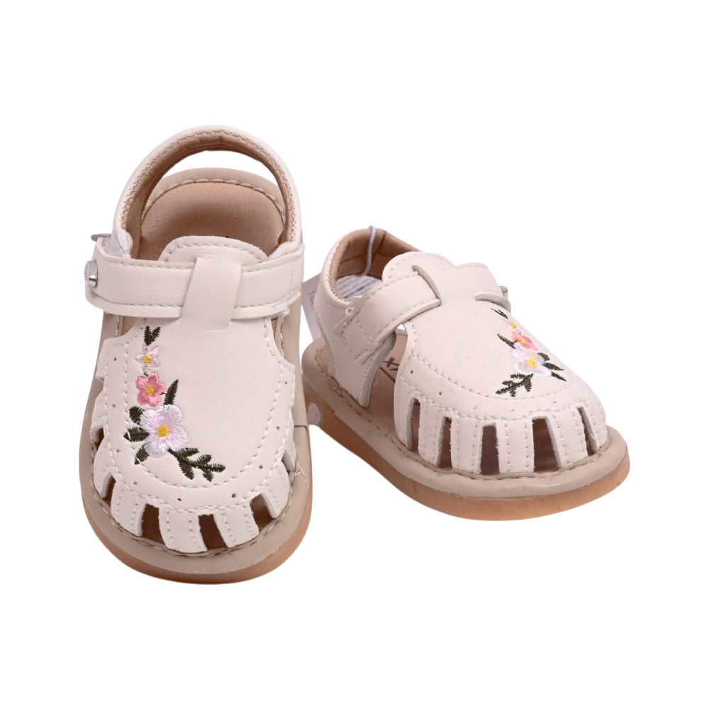GIRLS SANDAL SIZE 18 WHITE M28 16-20 W-G Default Title - MamasJan Boys Shoes & Slippers