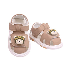BOYS SANDAL SIZE 18 BEIGE M21 17-21 W-G Default Title - MamasJan Boys Shoes & Slippers