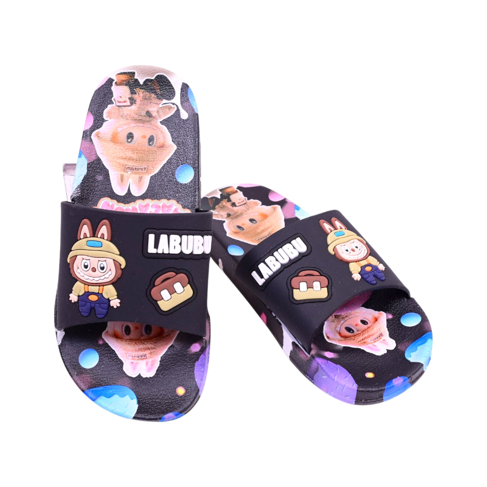 GIRLS SLIPPER BLACK SIZE 32 009-3B 30-35 IR-26 PVC Default Title - MamasJan KidsWear