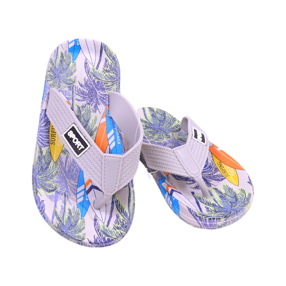 BOYS FLIP FLOP GRAY SIZE 26 ST-331A 24-29 IR-26 PVC Default Title - MamasJan KidsWear
