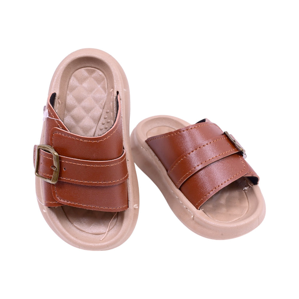 BOYS SLIPPER COFFEE SIZE-25 JH011-1A 24-29 IR-26 EVA Default Title - MamasJan KidsWear