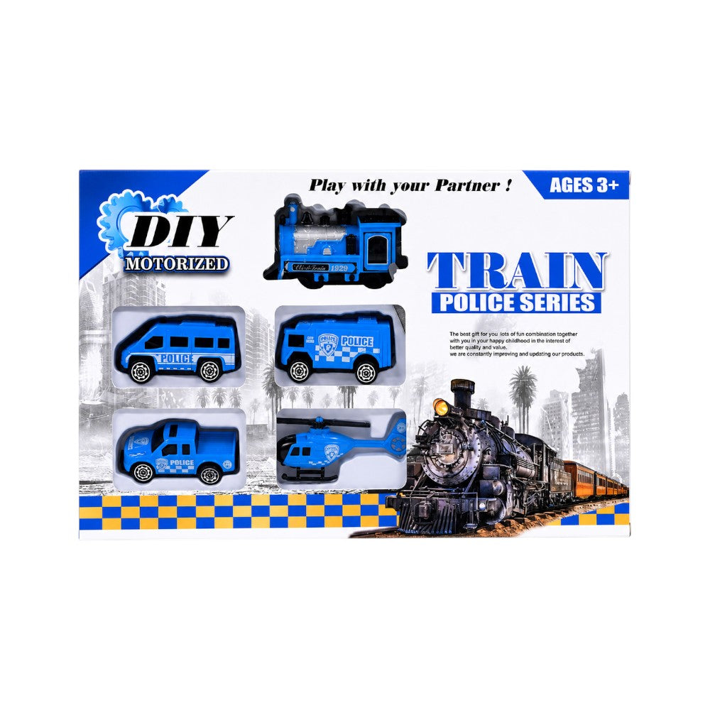 015-37 POLICE TRAIN SET A.I Default Title - MamasJan Toys