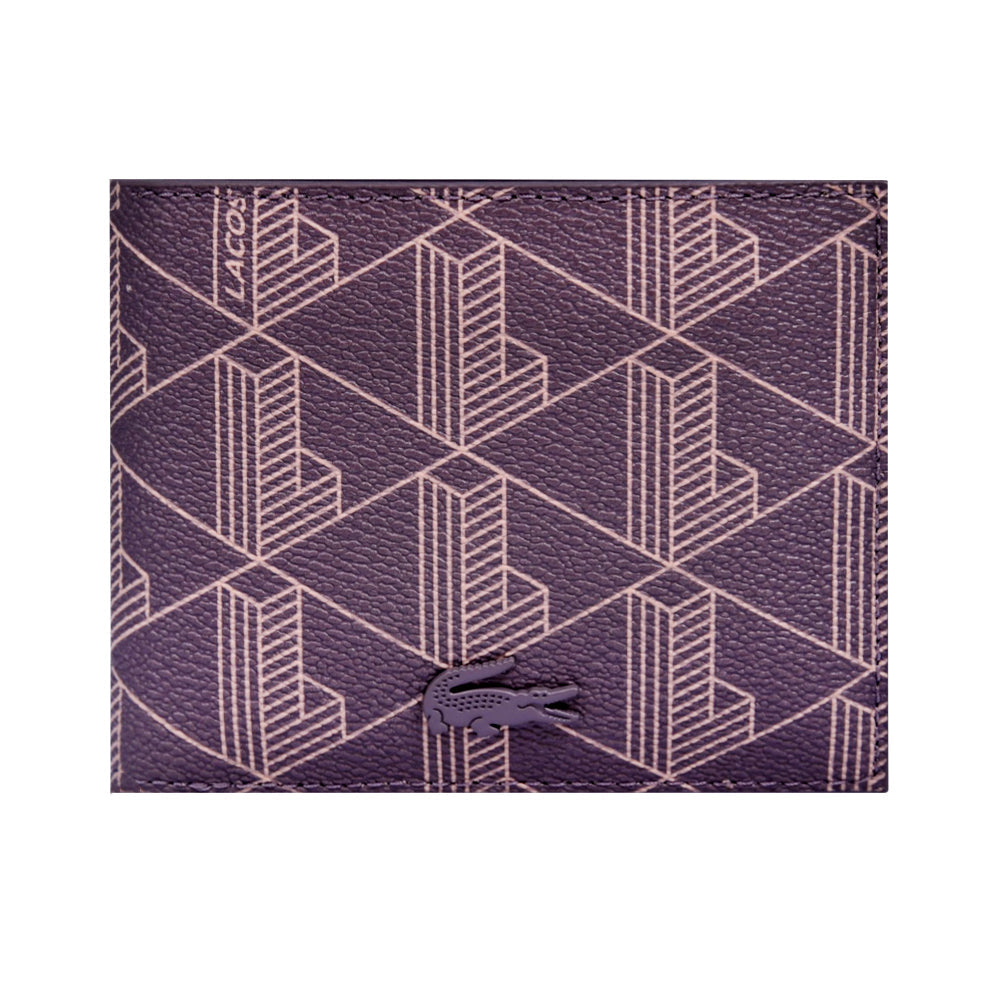 LACOSTE MENS WALLET NH3697LX-Q82 MONO CASTLE ROCK Default Title - MamasJan Gift counter