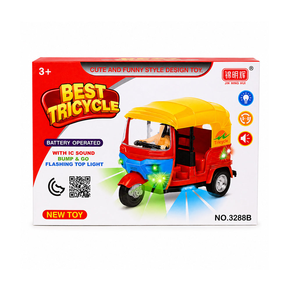 3288B MUSICAL RIKSHA A.I Default Title - MamasJan Toys