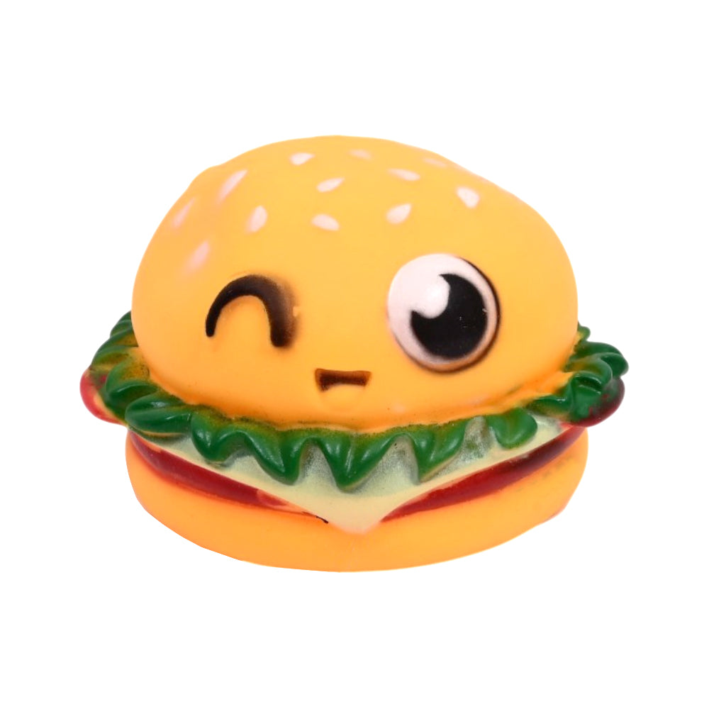 CUTE PET SQUEAKY HAMBURGER IR Default Title - MamasJan All Essentials