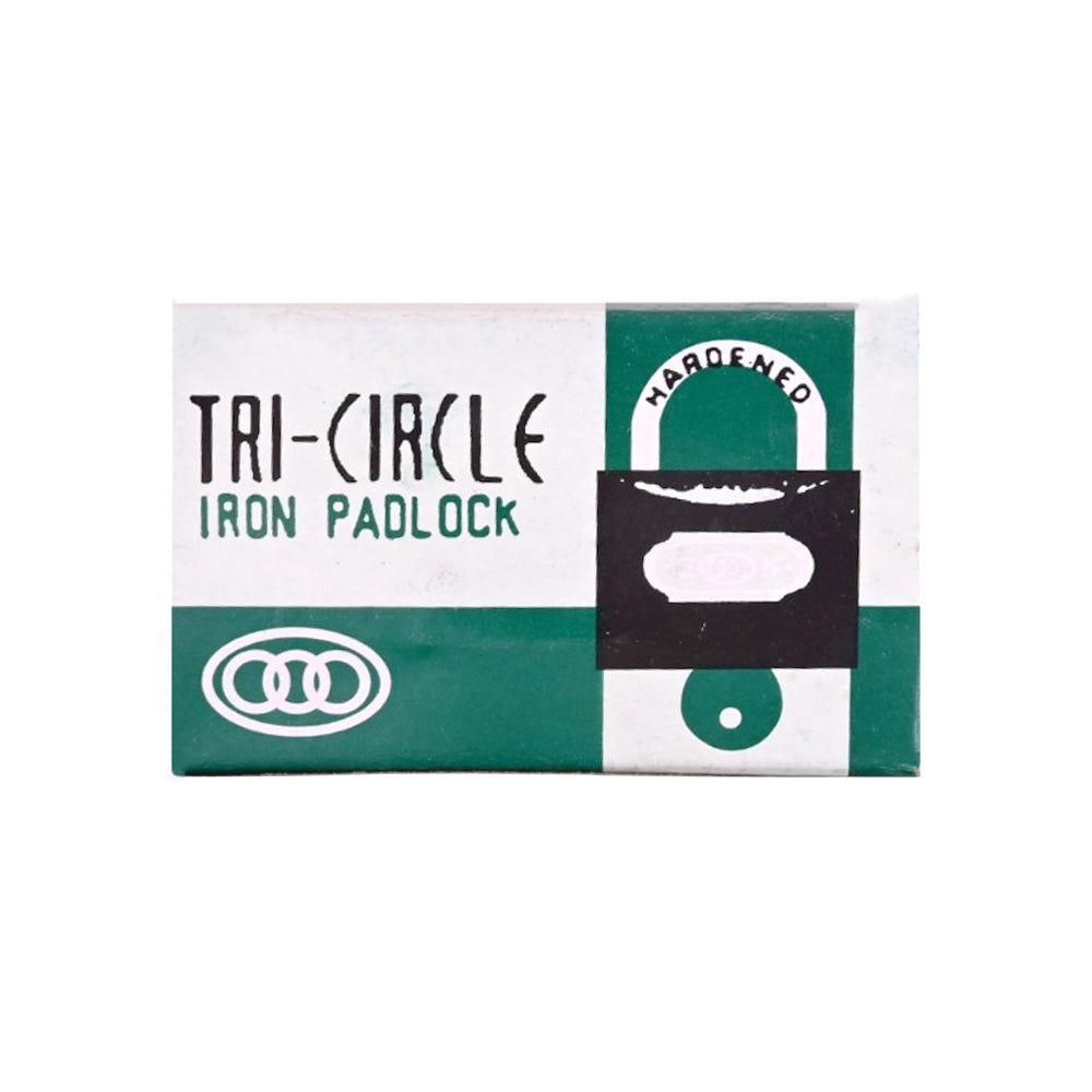 TRI-CIRCLE IRON PADLOCK 32 MM Default Title - MamasJan Grocery Nonfood