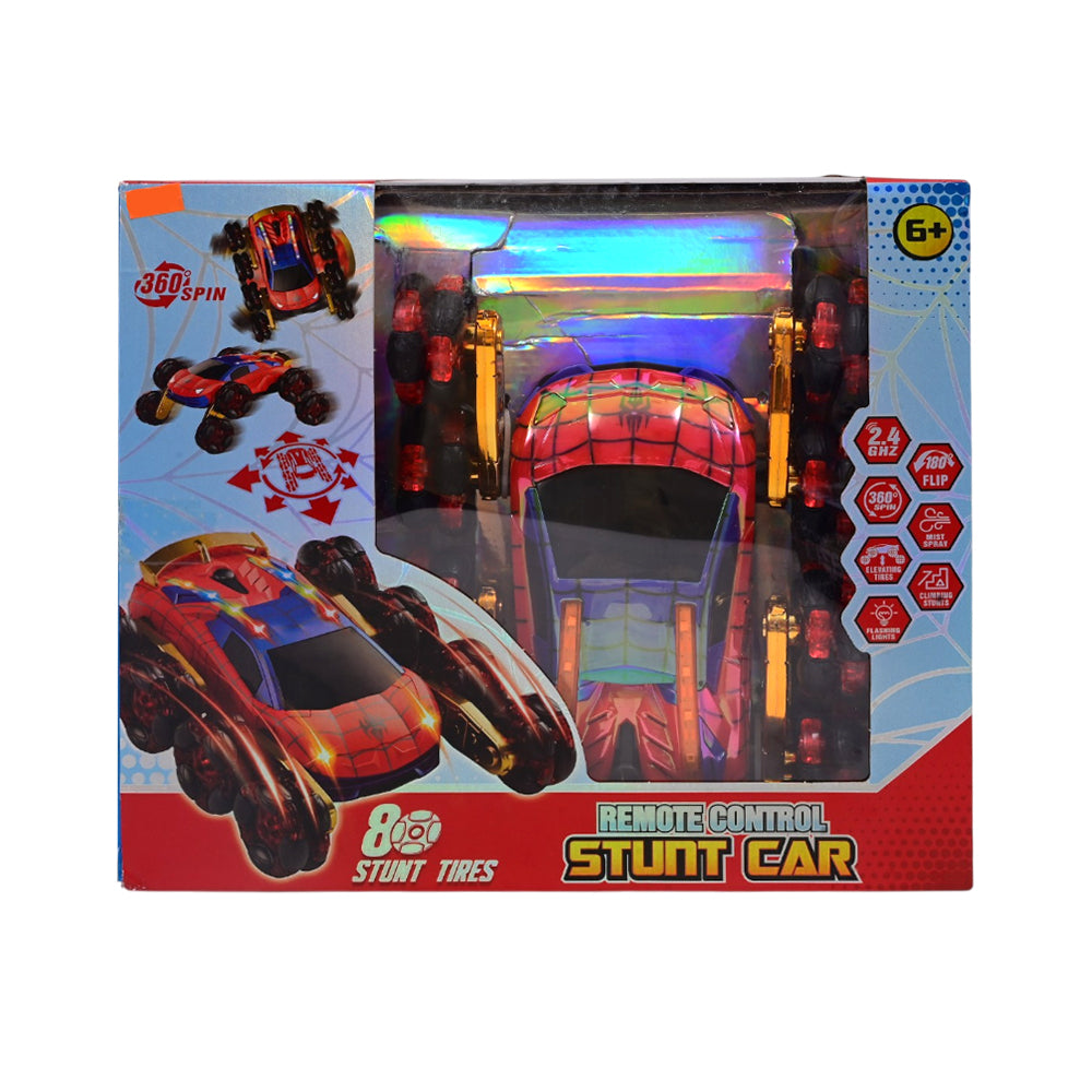H11 SPIDER-MAN STUNT CAR W-USB R/C A.I Default Title - MamasJan Toys