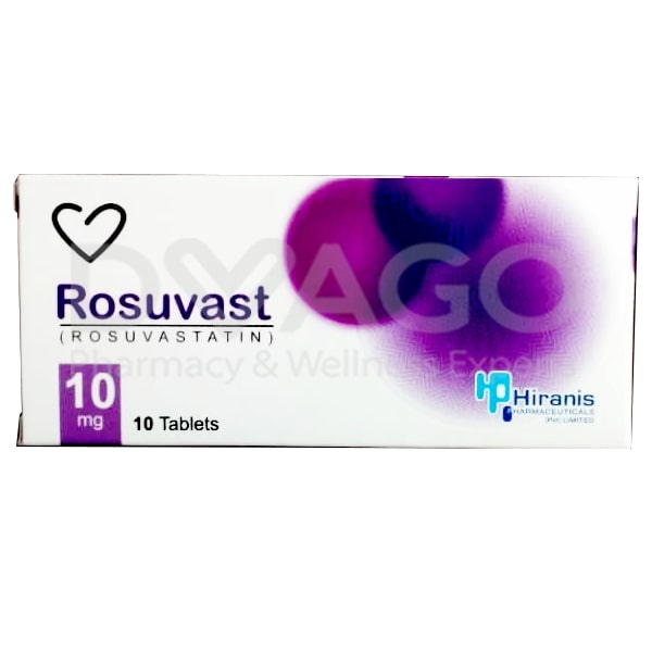 Rosuvast Tablets 10mg (1 Box = 1 Strip)(1 Strip = 10 Tablets)