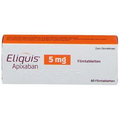 Eliquis Tablets 5mg (1 Box = 1 Strip)(1 Strip = 14 Tablets)