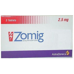 Zolmig Tablets 2.5mg (1 Box = 3 Tablets)