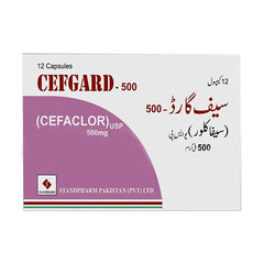 Cefgard 500 Capsules 500mg  (1 Box = 12 Capsules)