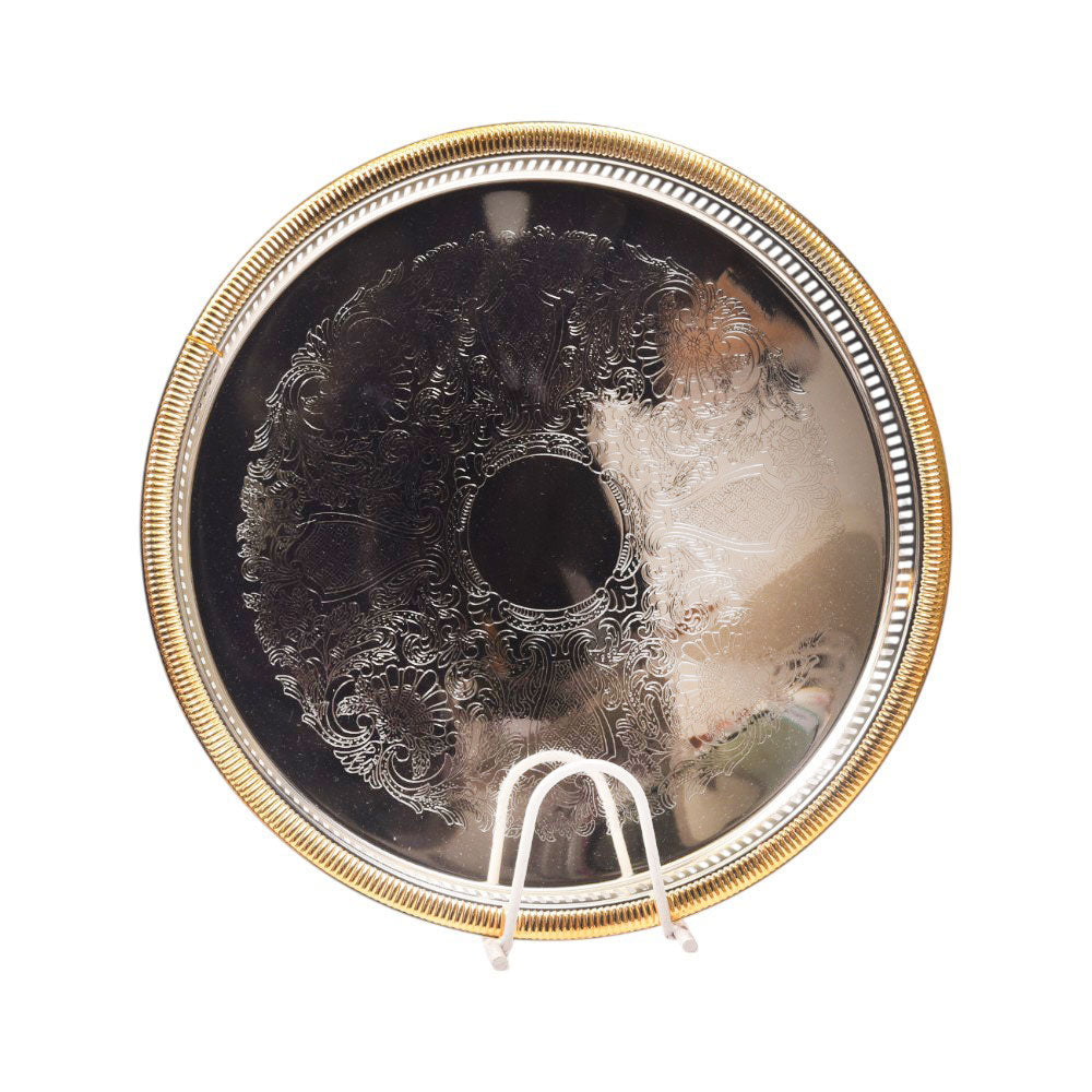 TRAY STEEL NAJIB ROUND NB2976 Default Title - MamasJan Crockery