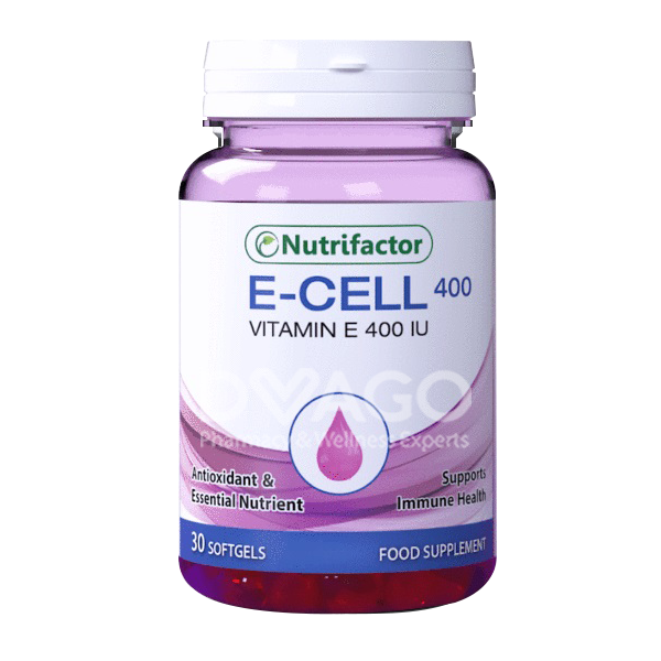 Nutrifactor E-Cell Softgel 400IU  (1 Bottle = 30 Tablets)