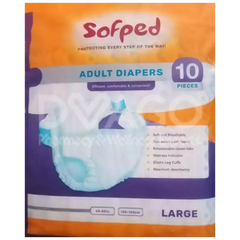 Sofped Adult Diapers Size L 10Pcs