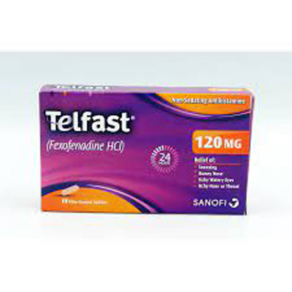 Telfast Tablets 120mg (1 Box = 1 Strip)(1 Strip = 14 Tablets)