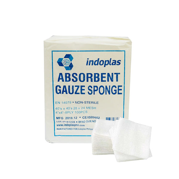Gauze Sponge 8Ply 4x4 100Pcs