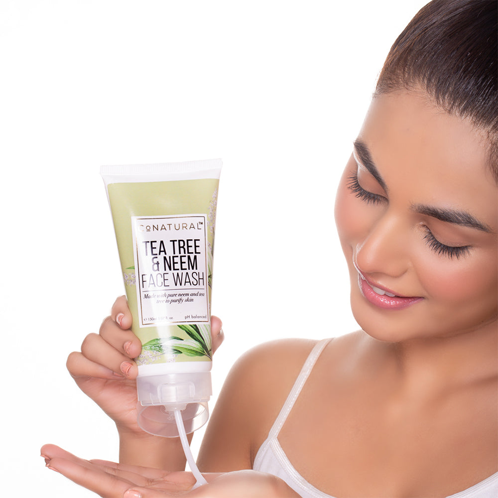 CO NATURAL TEA TREE & NEEM FACE WASH 150 ML Default Title - MamasJan Makeup