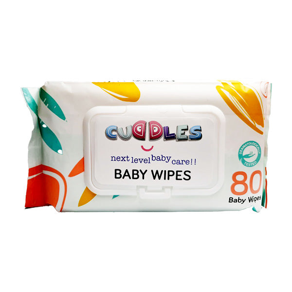 Cuddles Baby Wipes (Box = 80Pcs)